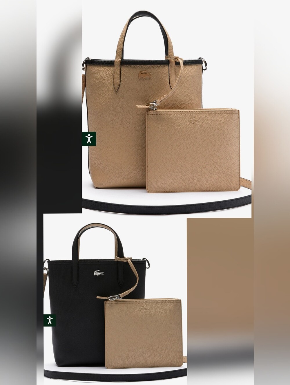 Lacoste Reversible Vertical Anna Tote
